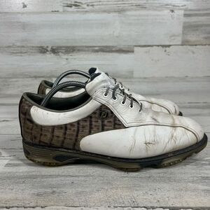 Footjoy‎ Dryjoy Dry Joy Tour Crocodile Golf Shoes FJ Mens Size 10M